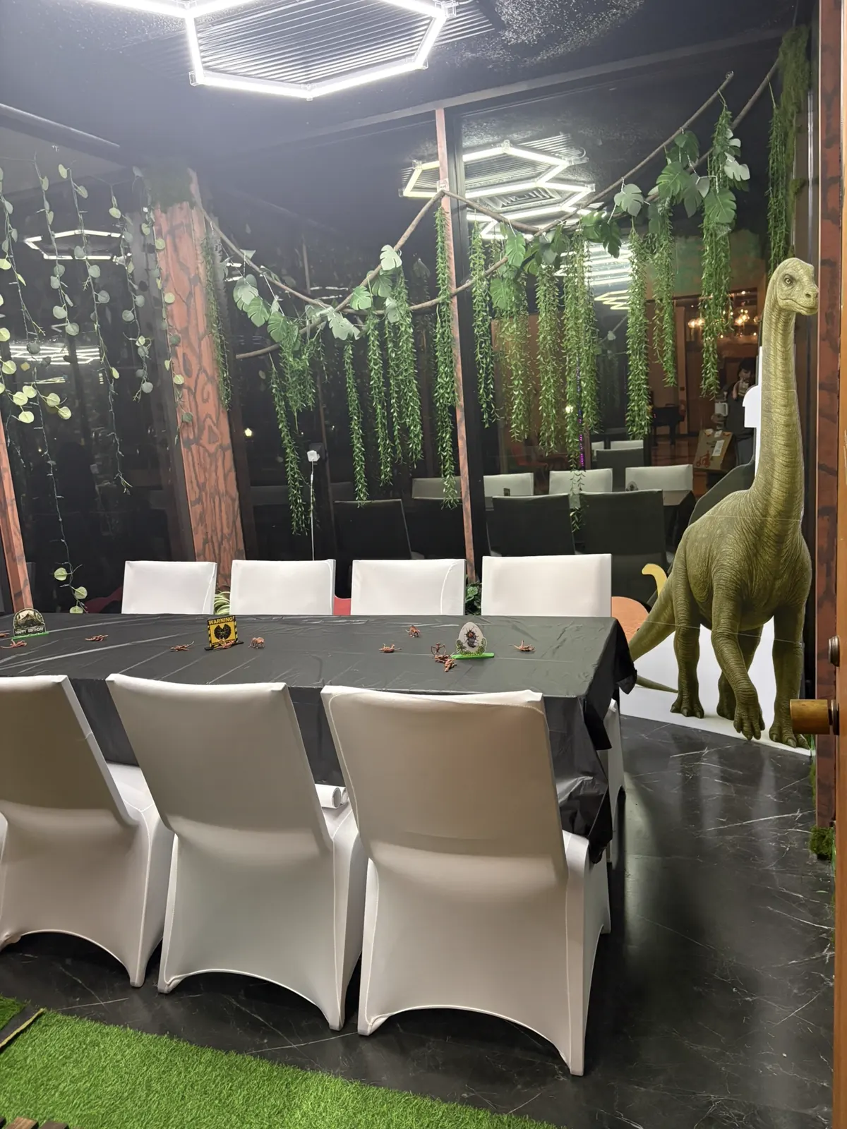 The Dino Room party space at The Family Hub Landing Zone